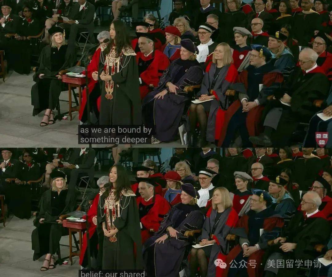 的中国女生蒋雨融来自青岛英高毕业本科就读于杜克尊龙凯时APP震撼全场！史上首位在哈佛毕业演讲(图6)